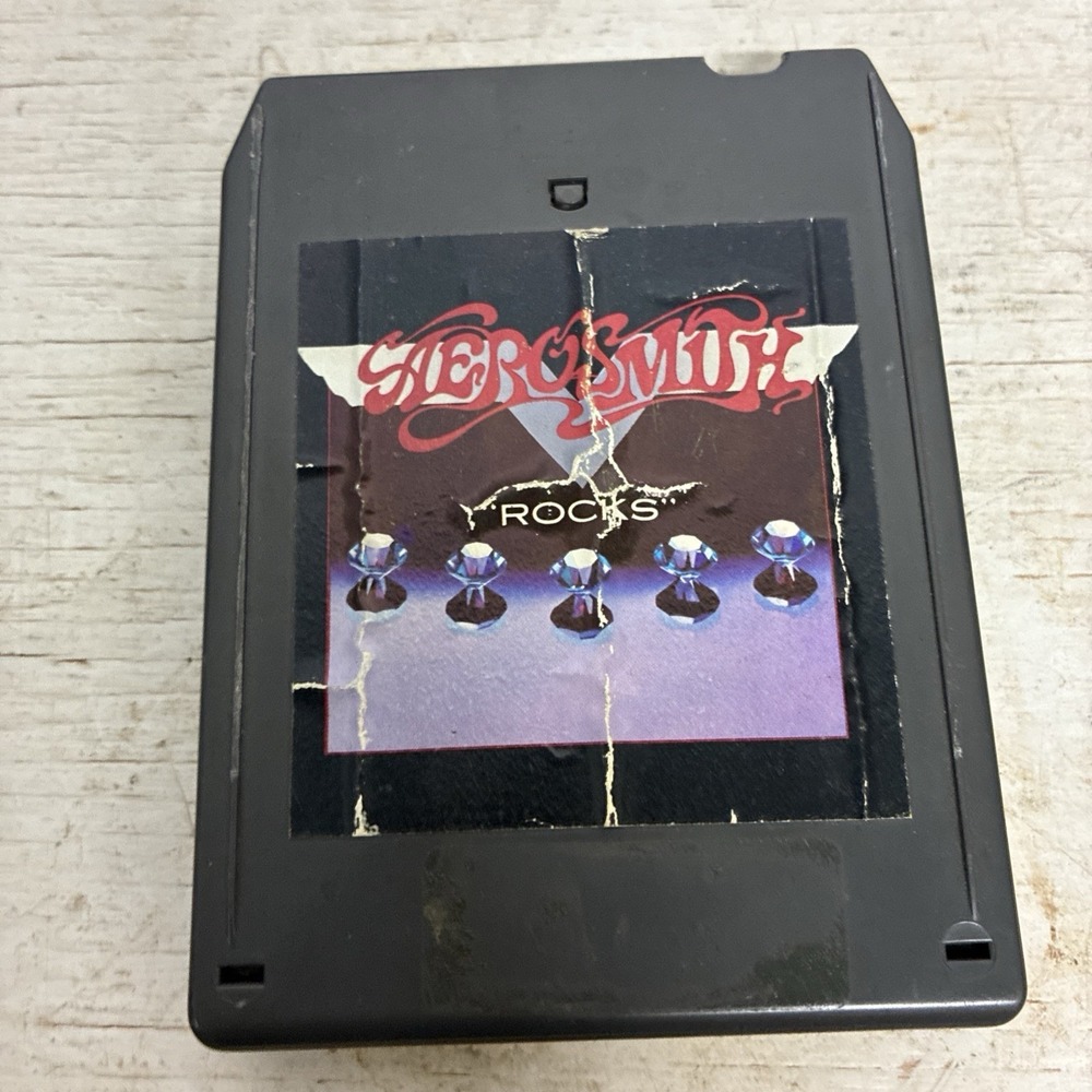 Aerosmith "Rocks" 8 Track Cartridge Tape Vintage Tested Playing  PCA 34165